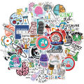 50 New Lab Physical Chemistry Graffiti Stickers Amazon Luggage Guitar Waterproof DIY Stickers. 