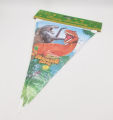 DINOSAUR THEME FLAGS BANNER PACK OF 10 PARTY FLAGS. 