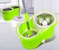 360 Spin Mop Bucket Set Portable Double Drive Stainless Steel Bucket Hand Pressure Rotation. 