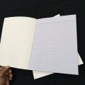 Notebook for School & Office – 200 Pages, Single Line, White Laminated Card Cover (22x28 cm), School Notebook, Office Notebook, Student Notebook, Large Size Notebook, writing Notebook, Register Notebook. 