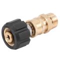 2X Pressure Washer Adapter Set M22 To 1/4 Inch Quick Connect Kit, M22 14Mm To 1/4 Inch Quick Connect Kit. 