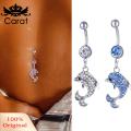 Carat Navel Nail Women Men Dolphin Pendant Belly Button Nail. 
