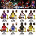 TV6508 NBA Basketball Anime Mini Action Figures Bricks James Curry Kobe Assembly Building Blocks Toys for Children. 