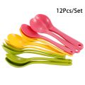12PCS Colorful Plastic Spoon. 