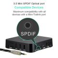 Digital Sound Toslink to Mini Toslink Cable 3.5mm SPDIF Optical Cable 5M. 
