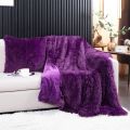 Solid Faux Fur Throw Blanket Plush Fluffy Fuzzy Super Soft Warm Blankets, Breathable Comfortable Faux Fur Blanket. 