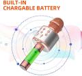 TRONICMASTER Wireless Karaoke Microphone Bluetooth, 3 in 1 Wireless Portable Handheld Mic Karaoke Machine for Christmas Home Birthday Party, Voice Disguiser Karaoke Microphone for Kids. 