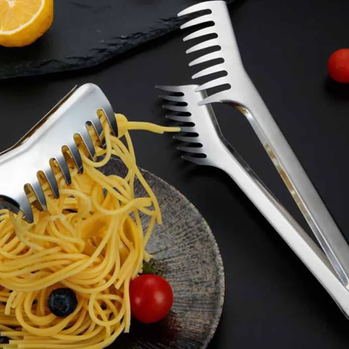 Stainless Steel Spaghetti Noodles Tongs/ Cake Muffin Clip Tong/ Salad Tong /Bread Tong Kitchen Utensils Pasta Tools