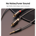 Ugreen RCA Cable HiFi Stereo 2RCA to 3.5mm Male to Male Audio Cable Cord AUX RCA Jack 3.5 Y Splitter for Amplifiers Audio Home Theater Cable RCA for Speakers iPod MP3 Player. 