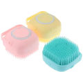 Soft Silicone Bath Brush with Hooks | Baby & Adult Body Scrubber | Random Color | With Box. 