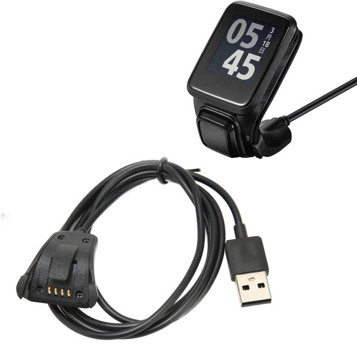 Replacement Charger for Tomtom Watch Safe Fast Charging Replacement USB Charging Cable for Tomtom Adventurer Golfer 2 Runner 22 Runner 3 Spark and Spark 3
