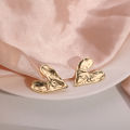 Creative Wild Irregular Love Earrings Simple Heart-shaped Earrings Jewelry Female. 