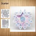Splicing Polygon Box Number Metal Cutting Dies Shape Scrapbooking Craft Die Cut Stencil Card Make Mould Sheet Decoration Design. 