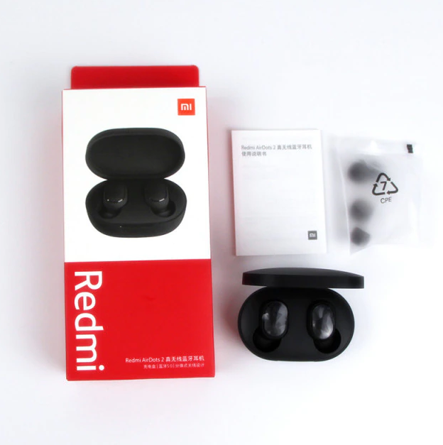 Redmi Airdots Pro Bluetooth Wireless Earbuds-Xiaomi Mi Redmi Airdots Pro Bluetooth V5.0 Stereo Bass Wireless Handsfree-High Quality Airdots with Mic,(BLACK)