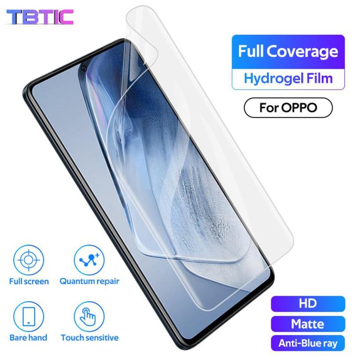 TBTIC Hydrogel Screen Protector For OPPO Reno 6 6Pro A31 Reno 2 Z Find X2 Pro Realme Pro F11 R17 R15 Find X R11S R11 R9S Plus Full Coverage Matte HD Anti Blue-ray Soft Film