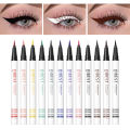 12 Colors Matte Liquid Eyeliner Set Rainbow Colorful Eyeliner Pencil Pigmented Waterproof Long Lasting Gel White Eye Liner Pen. 