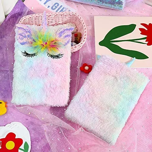 Unicorn%20Diary%20-%20Soft%20Plush%20Diaries%20For%20Kids%20-%20Assorted%20Designs%20Notebook%20-%20Image%202