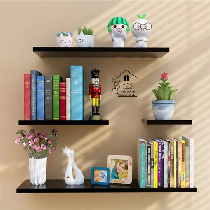 4PCS%20Wall%20Floating%20Shelf%20Set%20DIY%20Mount%20Storage%20Book%20Display%20Rack%20Wooden%20by%20Home%20D%C3%A9cor%20Decorative%20-%20Image%205