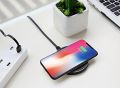 DIVI High Power Qi Fast Wireless Charger Charging Pad Round Wireless Charger Base for All Mobile Phone. 