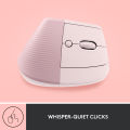 Logitech Lift Vertical Ergonomic Wireless Mouse Rose. 