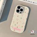 Vintage Art Small Flower Butterfly Phone Case Compatible for IPhone 7Plus 15 14 13 11 12 Pro Max 7 8 Plus XR XS Max X 8Plus Cartoon Fresh Floret Luxury Plating Metal Lens Soft Cover. 