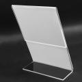 A5 Size 6 x 8.5 Inches Clear Design L Shaped Acrylic Table Display Stand - Paper Holder and Menu Holder. 