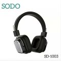 SODO SD-1003 Bluetooth Headphone 5 Dual Mode Wired Wireless Headset with AUX TF Card Built in Microphone Walk and Talk Headphones. 