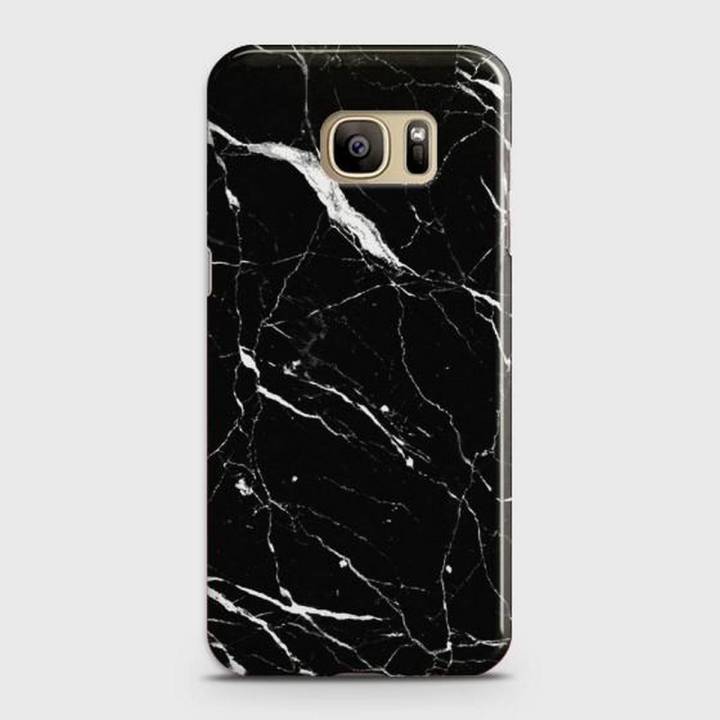 Samsung S7 Cover - SkinLee HQ Hard Case - Trendy Black Marble - SKINLEE-333-1-27-74