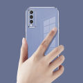 For Vivo Y20 2021 Back Cover + Wrist Strap Luxury Shiny Plating Square Shockproof Bumper Camera Lens Protection Soft TPU Silicone Phone Case. 