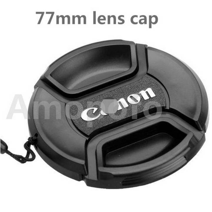 Canon 77mm lens cap use for EF 100-400mm f/4.5-5.6L IS USM  -- EF 16-35 2.8L USM  -- EF 17-40 f/4L USM  -- EF 20-35 3.5-4.5 USM  -- EF 24 1.4 L USM  -- EF 24-105mm f/4L IS USM  -- EF 24-70mm f/2.8L USM  -- EF 24mm f/1.4L II USM  -- EF 28-300mm f/3.5-5.6L