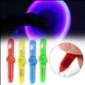 LED Colourful Luminous Spinning Pen Rolling Pen Ball Point Pen Learning Office Supplies Interactive Toy Random Color for Kids. 