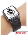 41mm / 40mm / 38mm Milanese loop Strap for Apple Watch Series 1 / 2 / 3 / 4 / 5 / 6 / 7 & Smart - Stainless Steel Band Bracelet for iWatch - Silver - Black. 