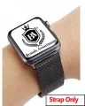 41mm / 40mm / 38mm Milanese loop Strap for Apple Watch Series 1 / 2 / 3 / 4 / 5 / 6 / 7 & Smart - Stainless Steel Band Bracelet for iWatch - Silver - Black. 