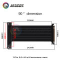 Full Speed PCIE 4.0 16x Riser Cable Graphics Card Extension Cable PCI Express Port GPU Expansion Card Riser Shielded Extender. 