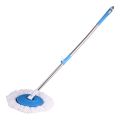 360° Rotating Spin Mop with Bucket - 2 Microfiber Cloth Refill Included (Extendable and Retractable). 