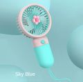 Ultra-Quiet USB Mini Handheld Fan with Phone Holder - The Ultimate Companion for Students and Office Workers. Stay Cool Anytime, Anywhere!. 