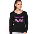 Pink Panther Full Sleeves T-Shirt for Girls - Black. 