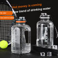 【 Item】Water Bottle 2 Litre Portable Large Capacity Sports Water Bottle Plastic Water Bottle Drop-proof BPA Free. 