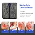 EMS Foot Massager Mat Portable Folding Feet Massage Pad Machine Electronic USB Rechargeable. 