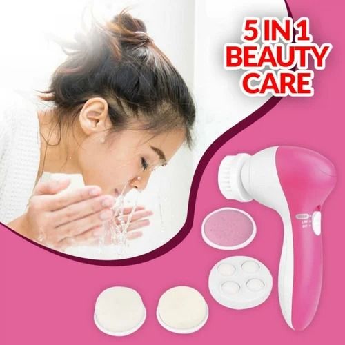 5-in-1  Face Massage Beauty Device Machine Facial Massager and Body Exfoliating Scrub Beauty Device Face Massager Machine Facial Machine Face Hand Foot facial Machine Electric Callous Remover & Massager Facial brush Set Pedicure Foot Care Kit Scrubber Fac