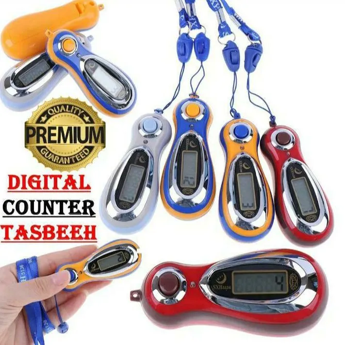 Digital LCD MP3 Shape Electronic Hand Tally Counter with String ...