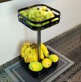 360° Rotatable Metal Storage Organizer by Matrix | Organizer for Kitchen Essentials | Rotating Storage Rack for Vanity & Dressing Tables | Smart Storage & Organizing Rotatable Rack. 