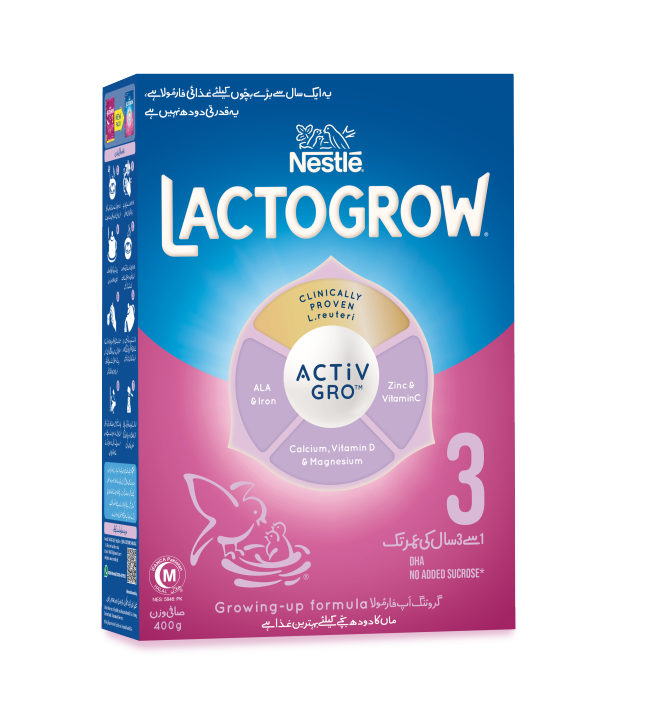NESTLE LACTOGROW 3 Growing-up Formula Powder Milk 400g