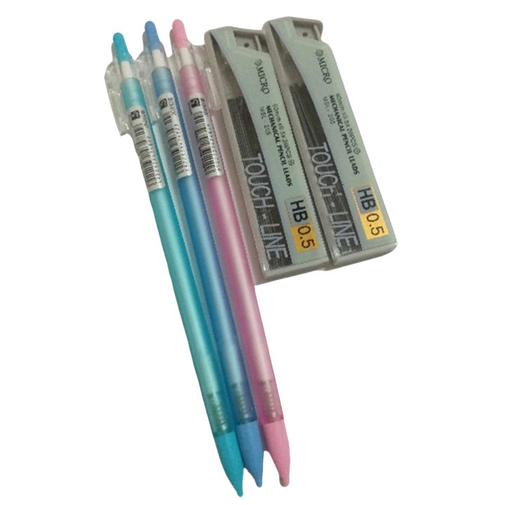 Clutch Pencils Mechanical Pencils 0.5 MM 3 Pencils With 40 Leads
