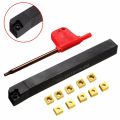 10x100mm SCLCR1010H06 Lathe Turning Tool Holder Set Of 10Pcs CCMT0602 Inserts -. 