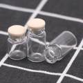 4x 1/12 Dollhosue Miniature Glass Jars Model Small Glass Bottles Life. 