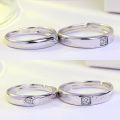 Pack of 2. 925 Silver Love You Forever Couple Rings. 