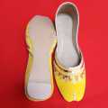 Traditional Yellow Khussa for Women - Desi Style Ladies Footwear GK Style. 