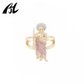 New Fashion San Judas Tadeo Rings Simple Designs Jewellery Men Rings Gold Plated Signet Ring. 