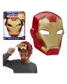 Ironman Plastic Helmet Adult Comic Book Movie Prop Replica Helmet Unisex Black Size Adjustable. 